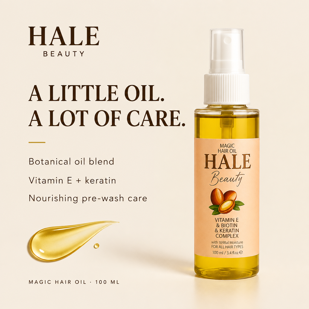 Magic Hair Oil botanical blend with vitamin E and keratin: nourishing care for a pre-wash routine